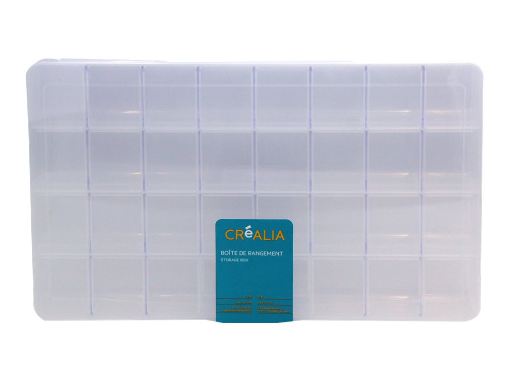 Boîte Rangement Plastique 34 Compartiments Séparateurs Réglables - Organisateur Perles Artisanat Boîte Rangement Plastique 34 Compartiments Séparateurs Réglables - Organisateur Perles Artisanat