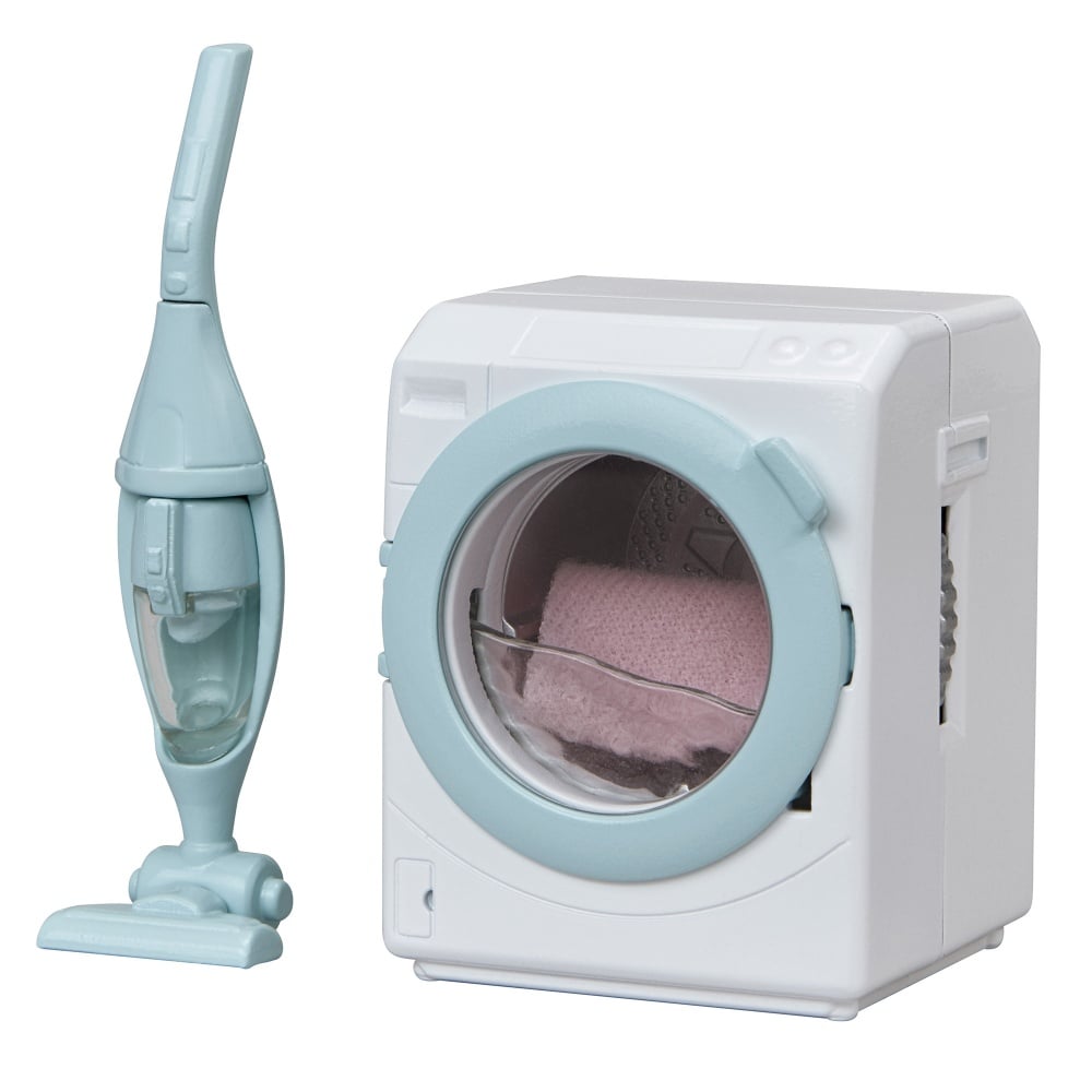 Sylvanian Families – Set Machine à Laver + Aspirateur + Serviette – Accessoires Maison Réalistes Pour Enfants 3 Ans+