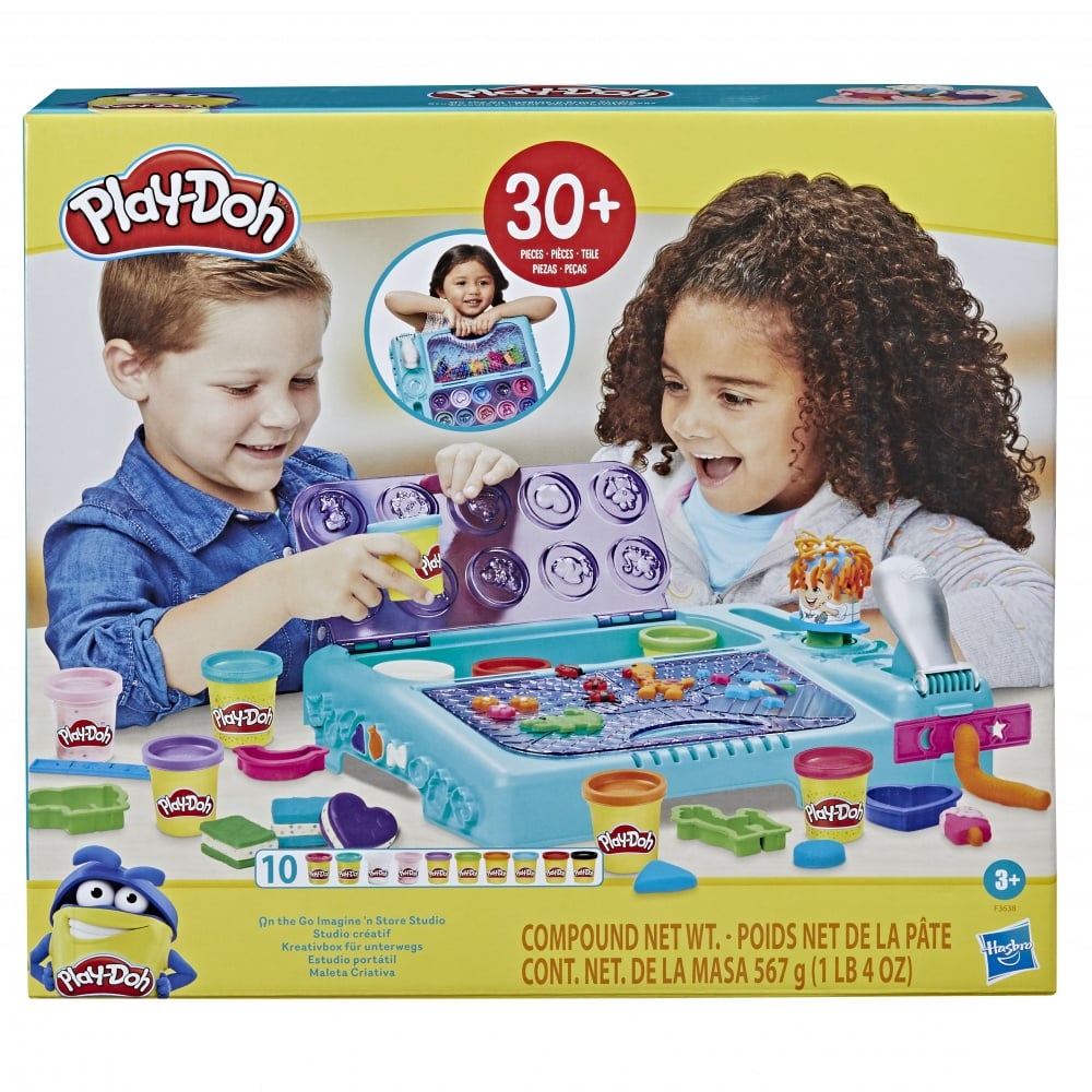 Play-Doh Banc à Outils Stamp N Saw - Jeu De Construction Avec Pâte à Modeler - Dès 3 Ans