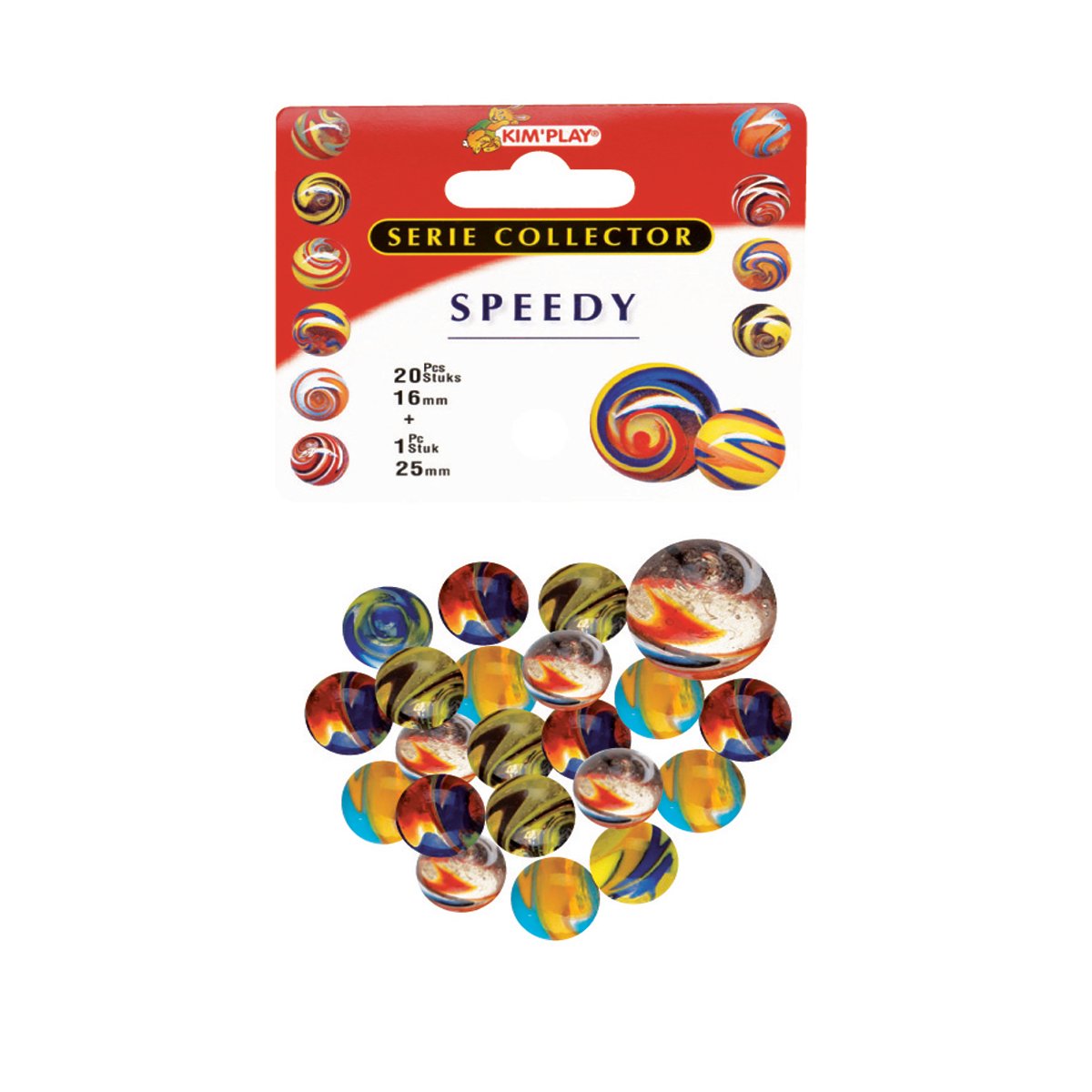 500803] KIM'PLAY Sachet De 20 Billes 16mm + 1 Calot 25mm