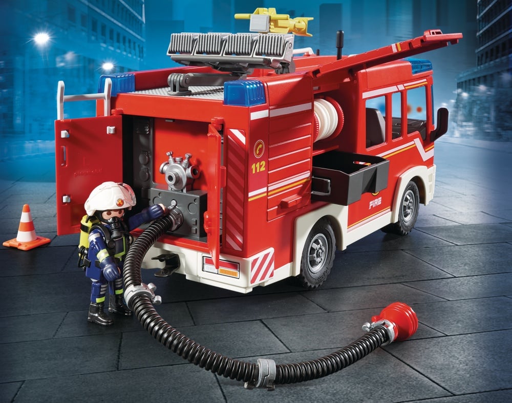 Lot De 5 Extincteurs Playmobil Avec Tuyaux - Accessoires Pompiers - Occasion - Univers Playmobil