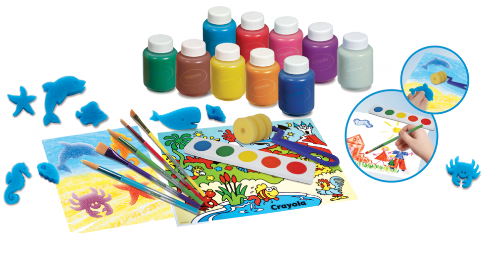 Crayola – Mon 1er Kit De Tampons – Loisir Créatif Mini Kids – Dès 2/3 Ans – Jeu De Création Et Coloriage