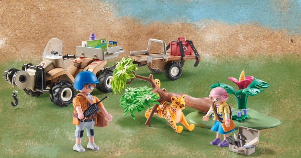 Promo Playmobil Wiltopia Quad De Secours Pour Animaux 71011 chez