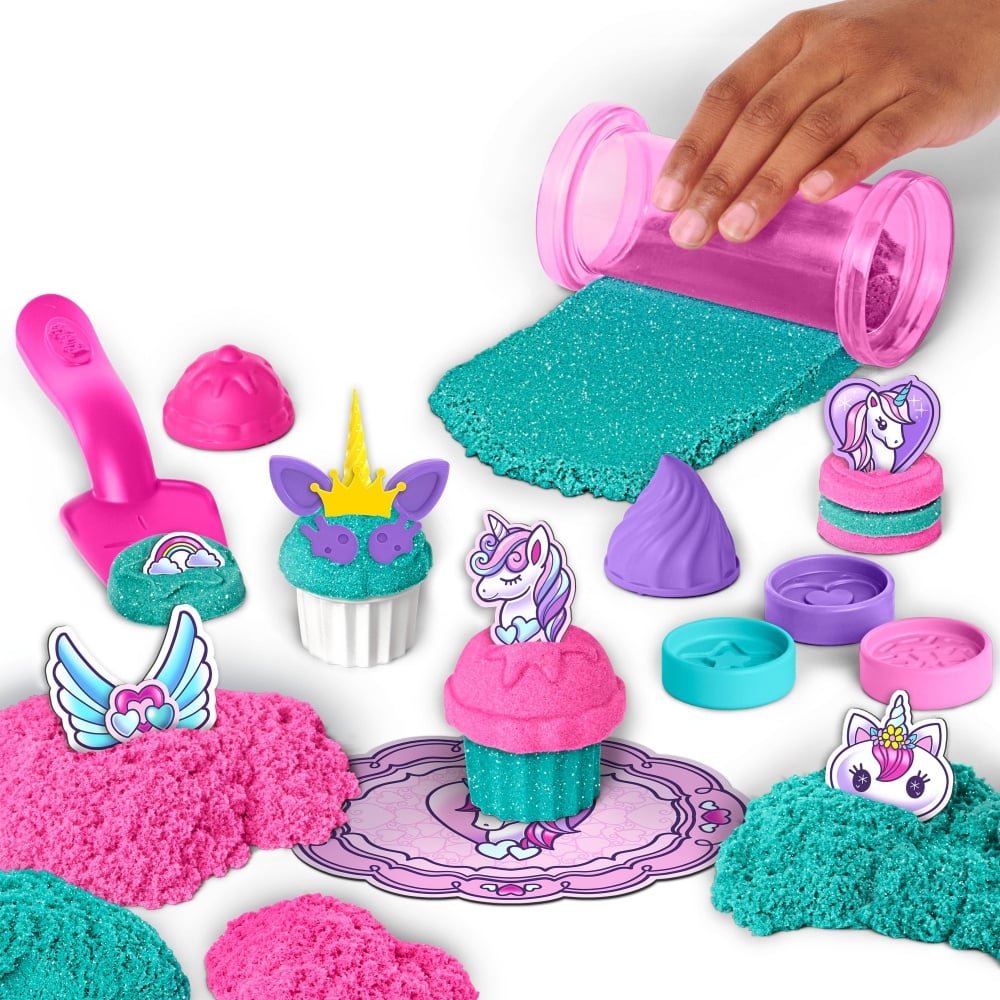 Caverne Des Jouets – Coffret Sable Magique Royaume Des Licornes Scintillant | Kit Créatif Enfant 3 Ans+