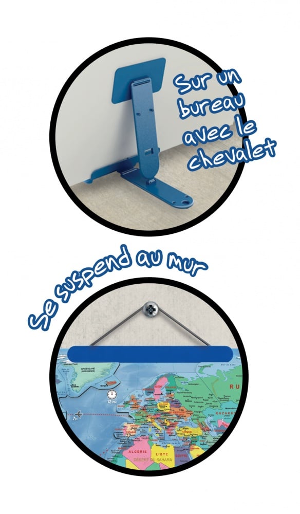Jeu Magnétique Planisphère Apli Kids - Apprentissage Géographie - 40 Aimants - Dès 3 Ans