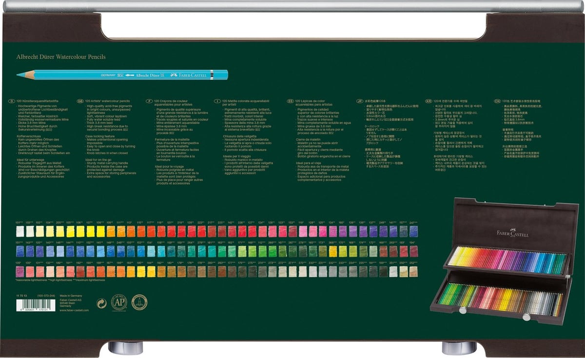 Faber-Castell Albrecht Dürer 120色セット Watercolor Pencils