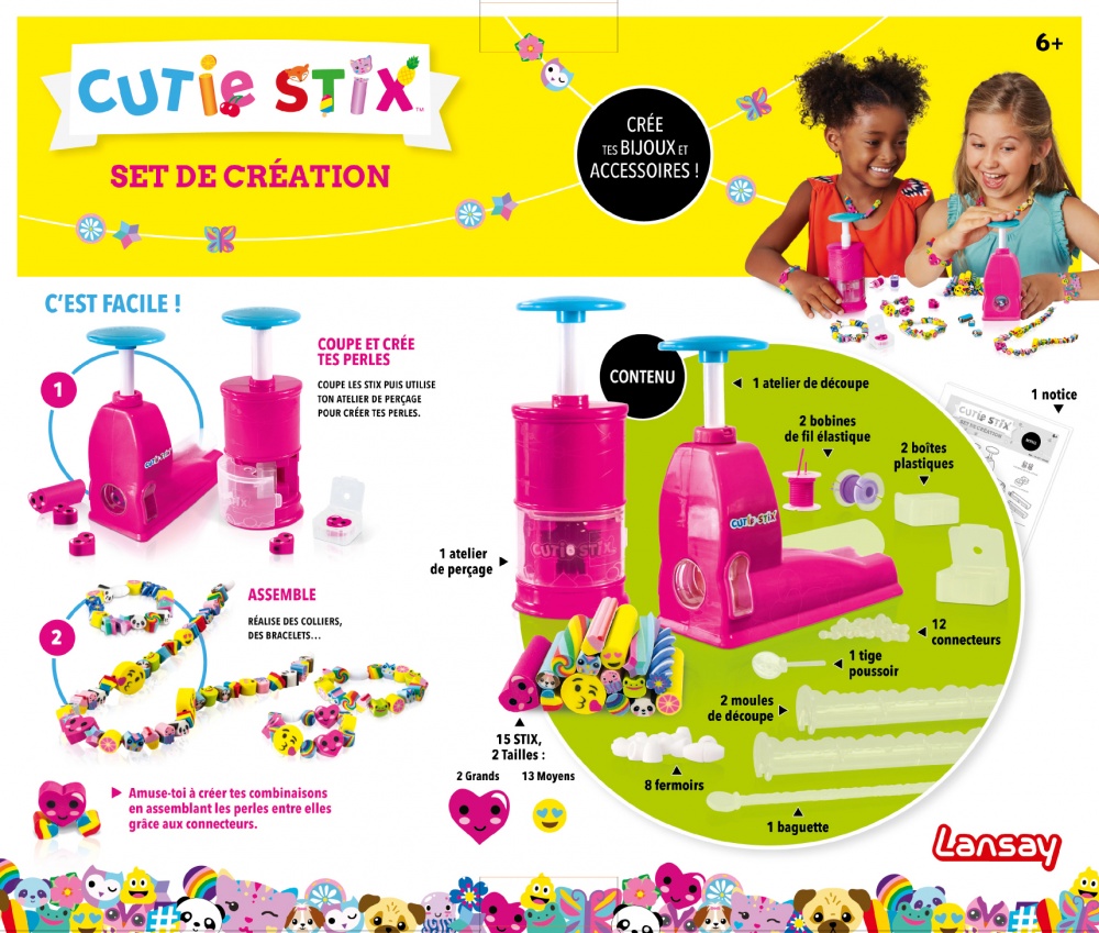 Kit Para Hacer Pulseras Lansay Cutie Stix Fun - Kit Para Hacer 5 Pulseras Para Niños 6 Años Kit Manualidades Niños Kit Para Hacer Pulseras Lansay Cutie Stix Fun - Kit Para Hacer 5 Pulseras Para Niños 6 Años Kit Manualidades Niños
