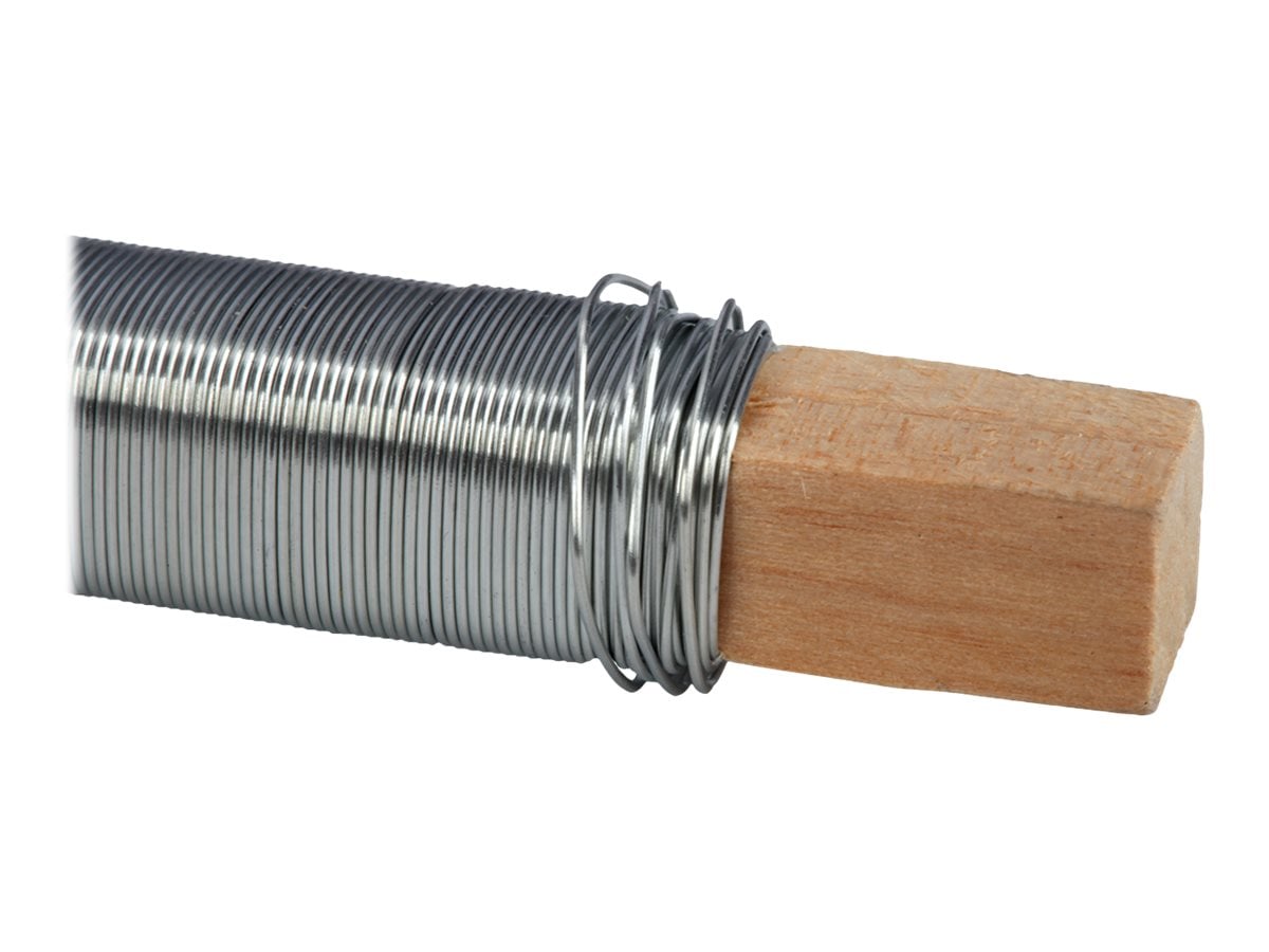 Fil Floral En Fer 0.35 Mm - 2 Bobines De 50 M - Argent Et Platine - Pour Bricolage, Jardin, Compositions - 5