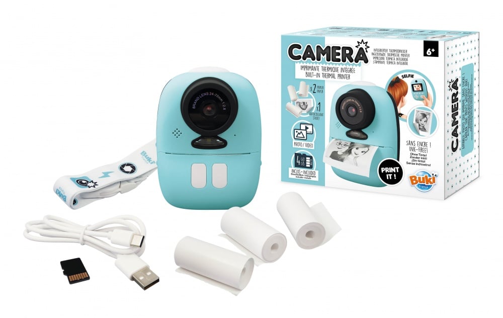 Appareil Photo Enfant Avec Impression Thermique – 48 MP, Zoom 16x, Écran 2,4” – Cadeau Anniversaire Créatif