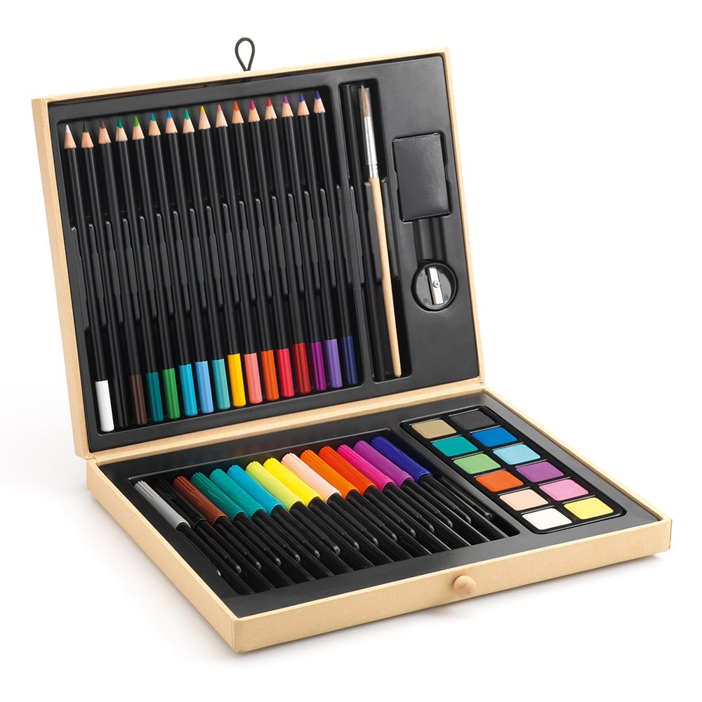 Djeco Les Couleurs Pour Les Tout-Petits - Lot De 8 Crayons De Couleur Adaptés Aux Petites Mains