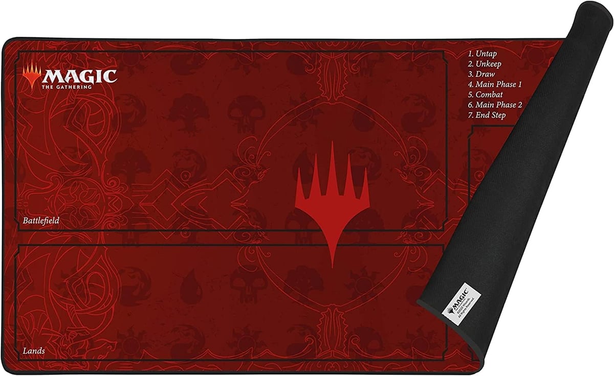 Tapis De Jeu MTG 61x35,6 Cm – Motif Dinosaure Tatoué, Surface Lisse Antidérapante, Bords Cousus