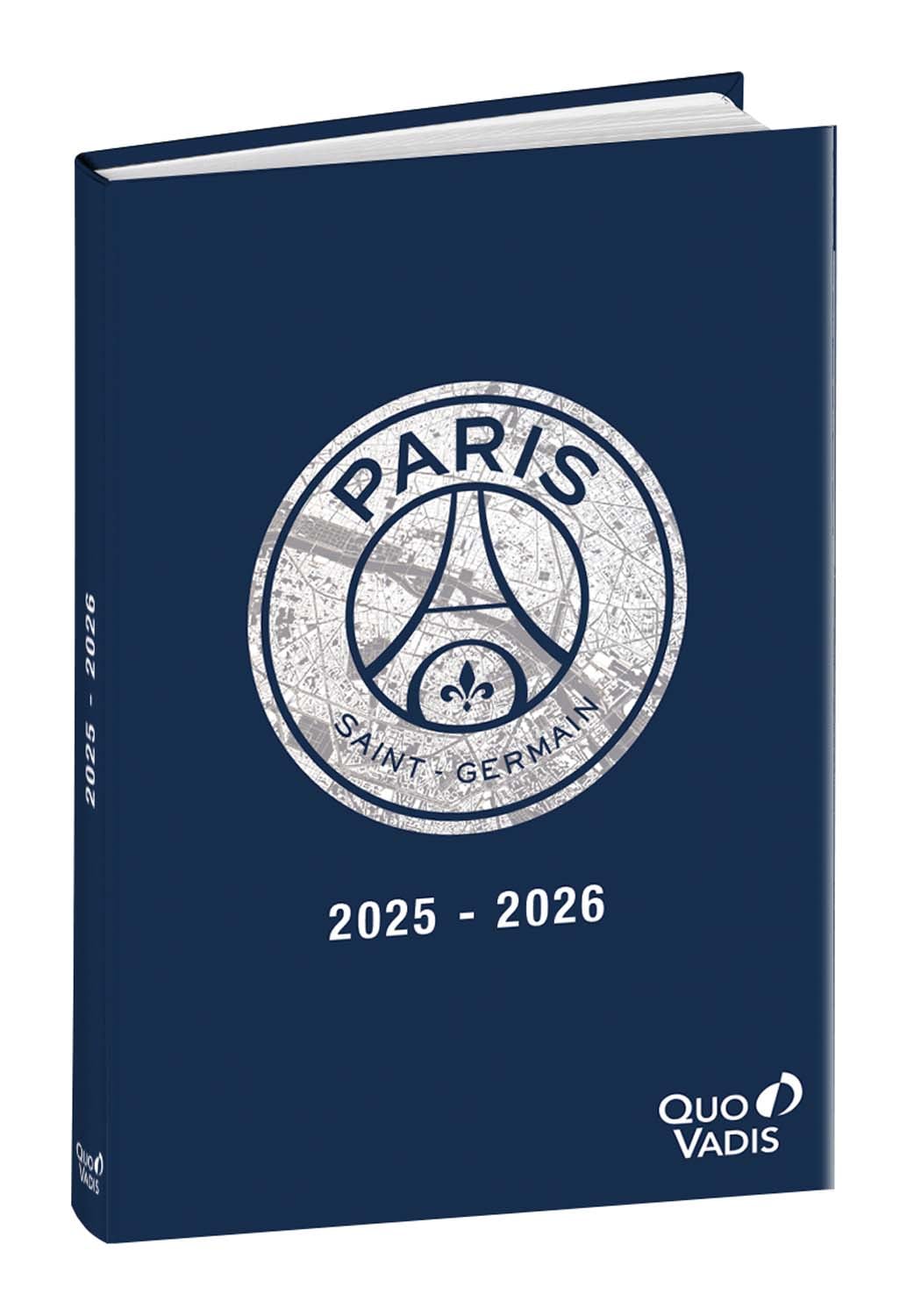 Agenda Quo Vadis 2025 Exécutif - Semainier Planning 16x16cm - Noir, Fabrication Française - Papier Clairefontaine