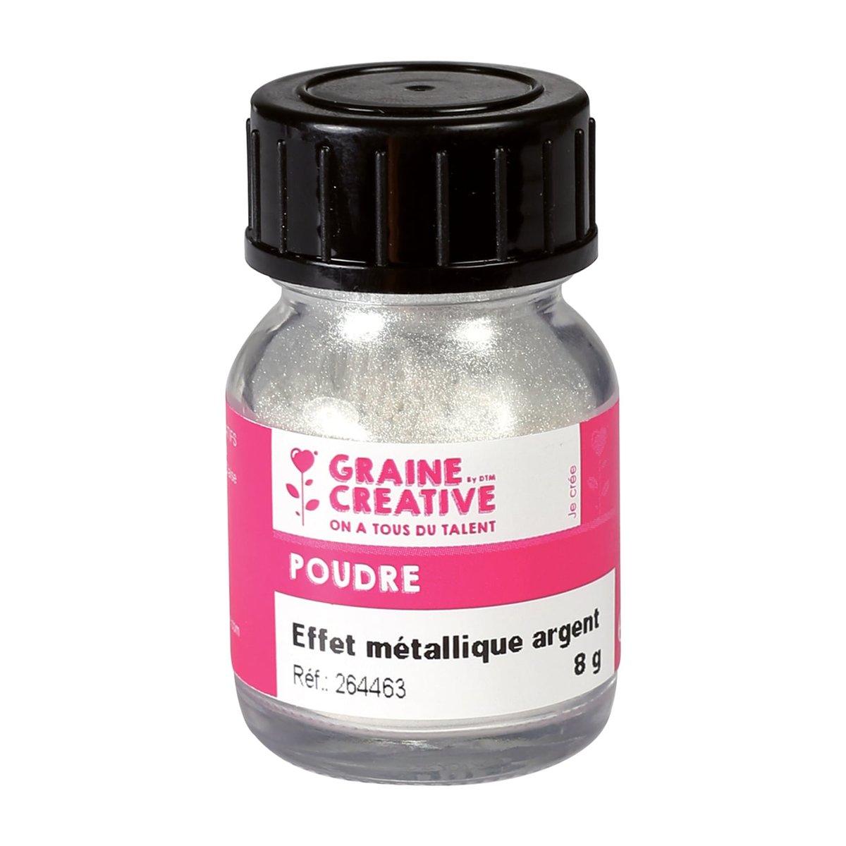 Poudre à Paillettes Argentée Pour Décoration D'Ongles REJANE’S - Effet Brillant Neuf
