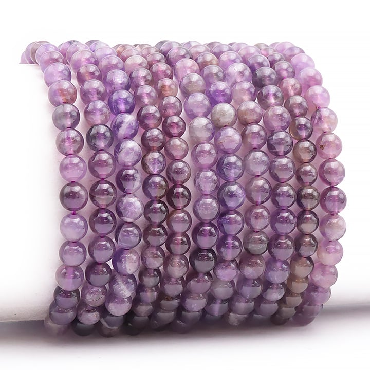 Bracelet Améthyste Classique 6 Ou 8 Mm – Perles Naturelles Lithothérapie