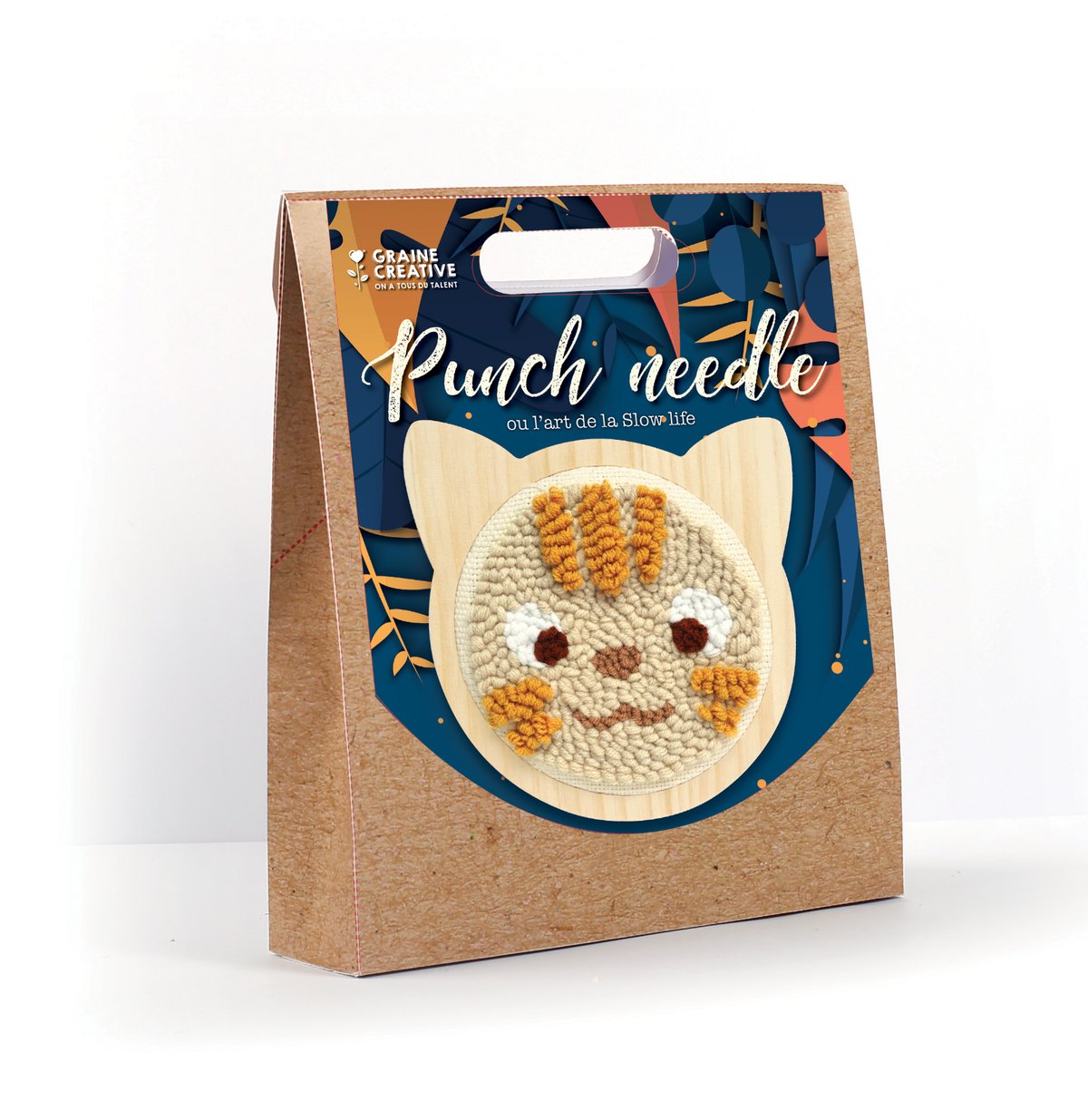 Aiguille Punch Needle Kit Punch Needle 2 Dessous De Verre - Motif Chat, Broderie DIY Pour Débutants, Loisir Créatif Das Kit