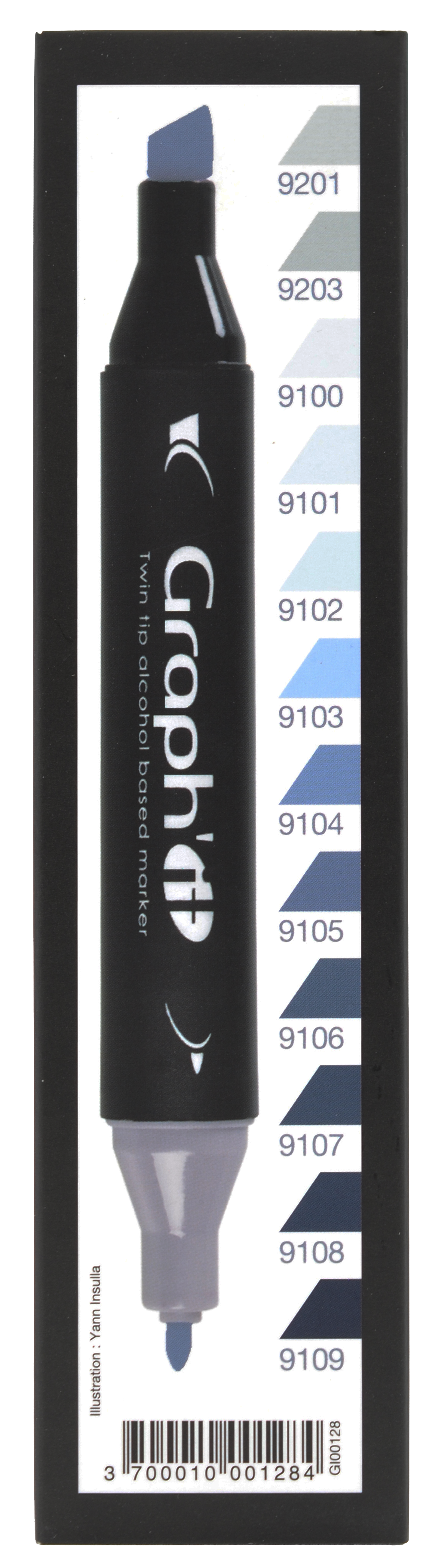 Encre Gris Neutre 1 Graph'It - Flacon 25ml Pour Recharge Marqueurs à Alcool - Dessin, Manga