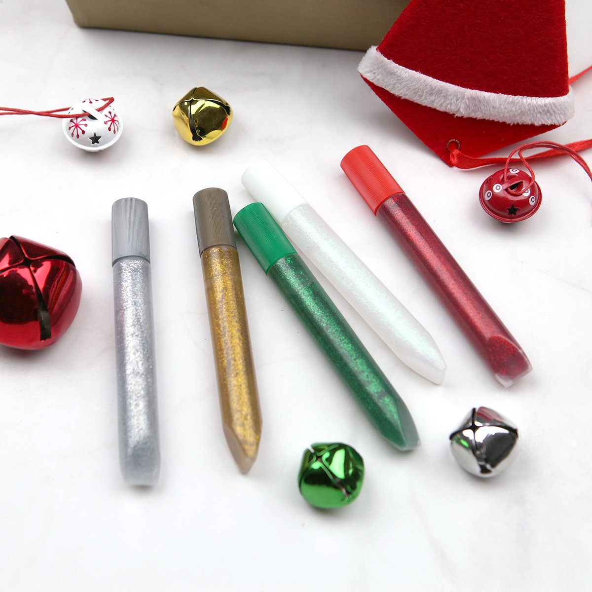 Lot De 6 Paillettes Creativ Company - Noir, Or, Vert, Rouge, Argent, Blanc - Boîtes De 5 G | Loisirs Créatifs