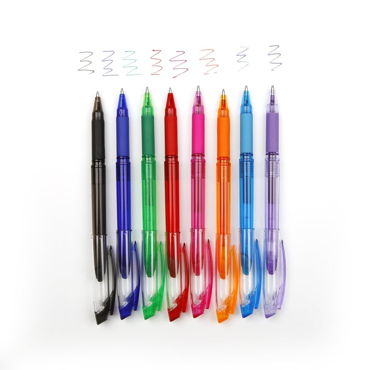Lot De 12 Stylos Gel Effaçables - Pointe 0,7 Mm - Idéal Pour L'école, Le Bureau Ou Comme Cadeau Fun - 7