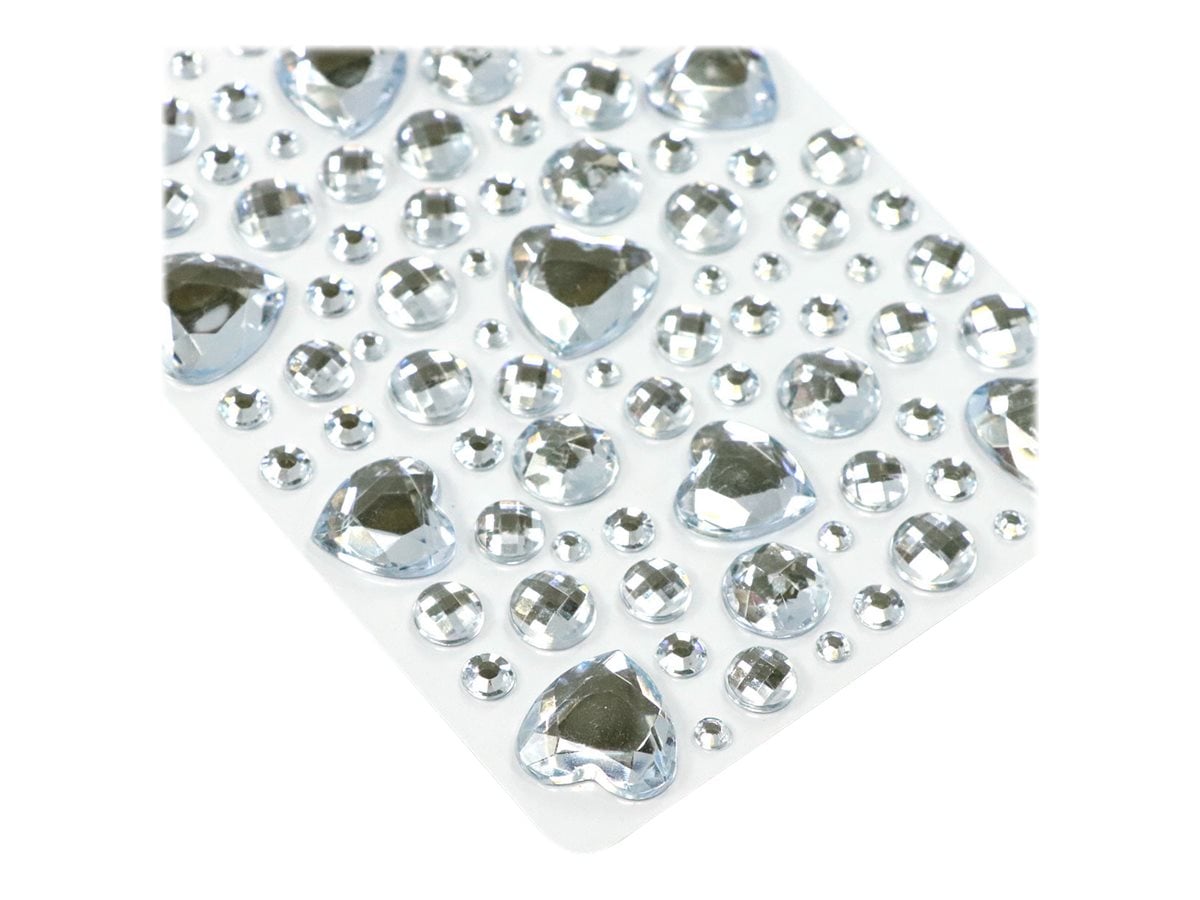 Lot De 384 Autocollants Strass En Forme De Cœur Noir 6 Mm - Pour Bijoux, Déco, Cartes, Téléphone - Loisirs Créatifs - 9