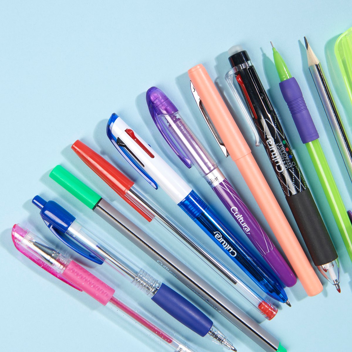 Stylo Roller Fait Main Style Hawaïen Avec Motif 'love' - En Bois, Or Et Chrome - Neuf