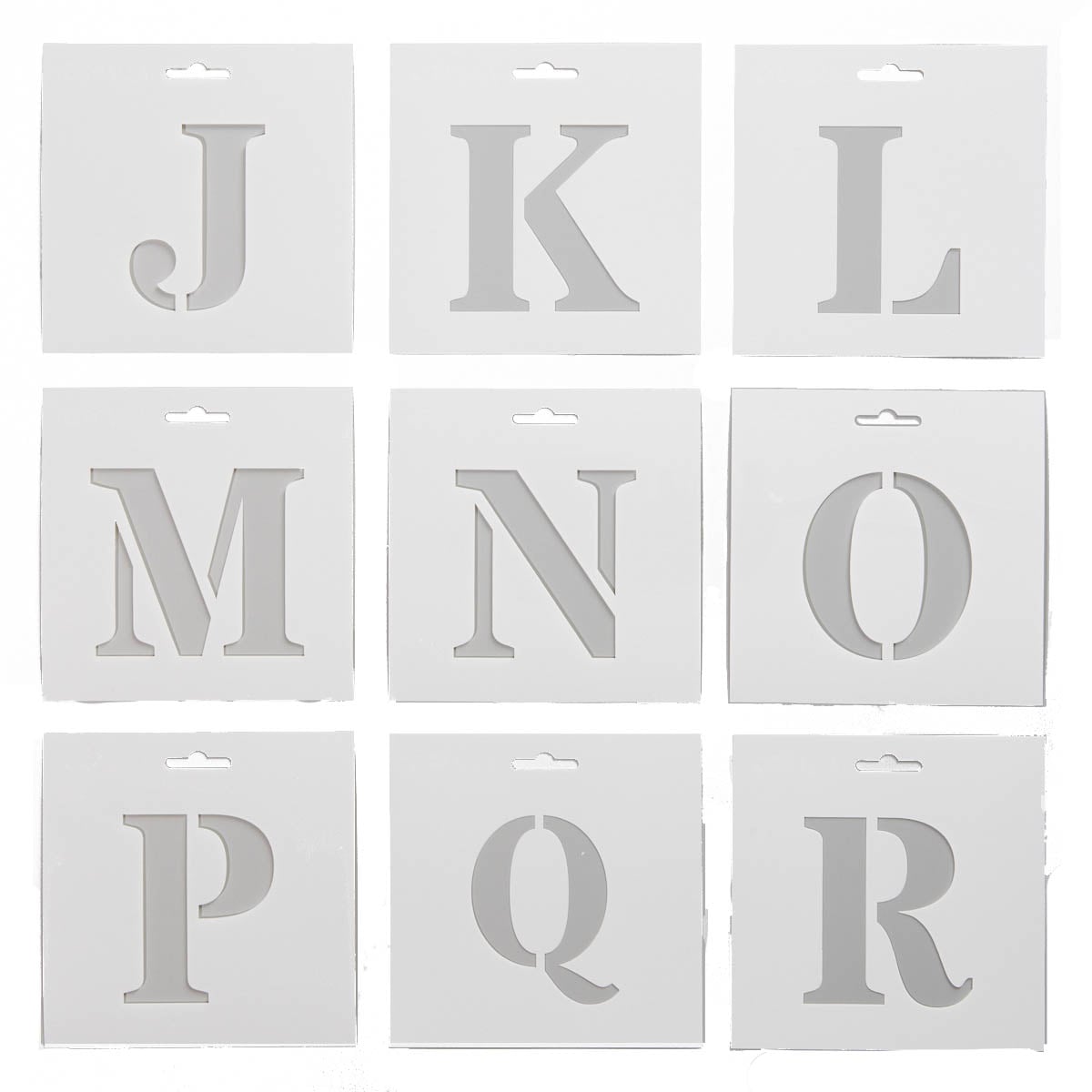 Pochoirs Lettres Alphabet - 27 Pièces Réutilisables Pour DIY Et Déco