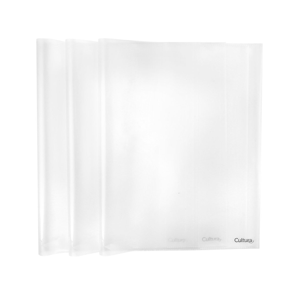 Habercrafts Lot De 3 Protège-cahiers En Plastique Transparent