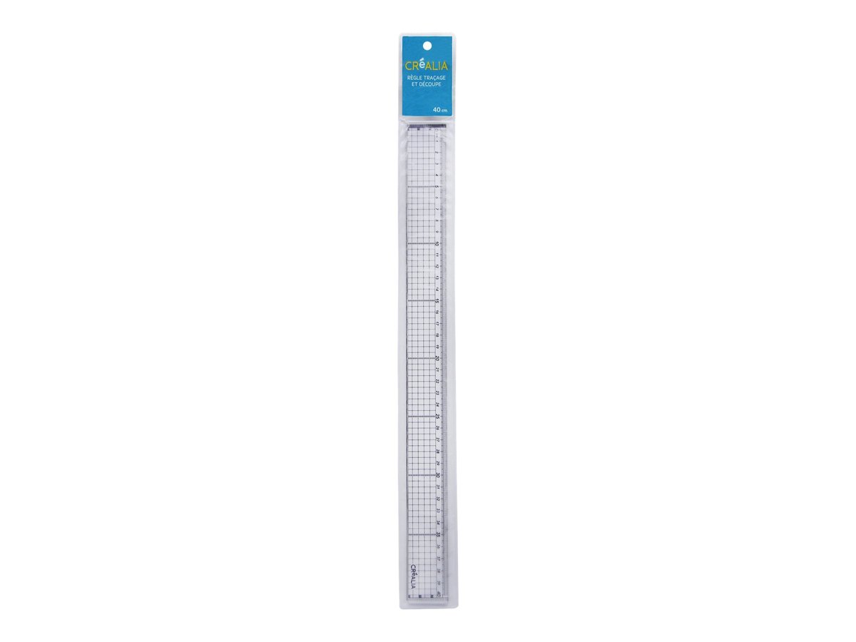 OTCRAFT Règle Carrée En T En Acrylique Transparent 15 Cm - Pouces Et Métrique Pour Dessin, Scrapbooking Et Travaux Manuels
