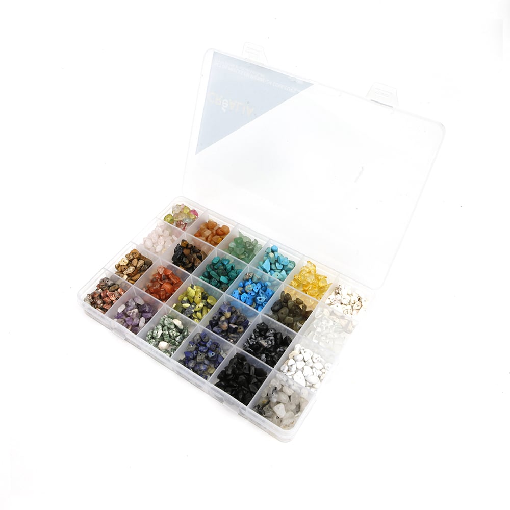 100 Perles Baril 8x12mm - Pierres Semi-précieuses 5 Couleurs - Pour Bracelets, Bijoux DIY, Art Bouddhiste - 7