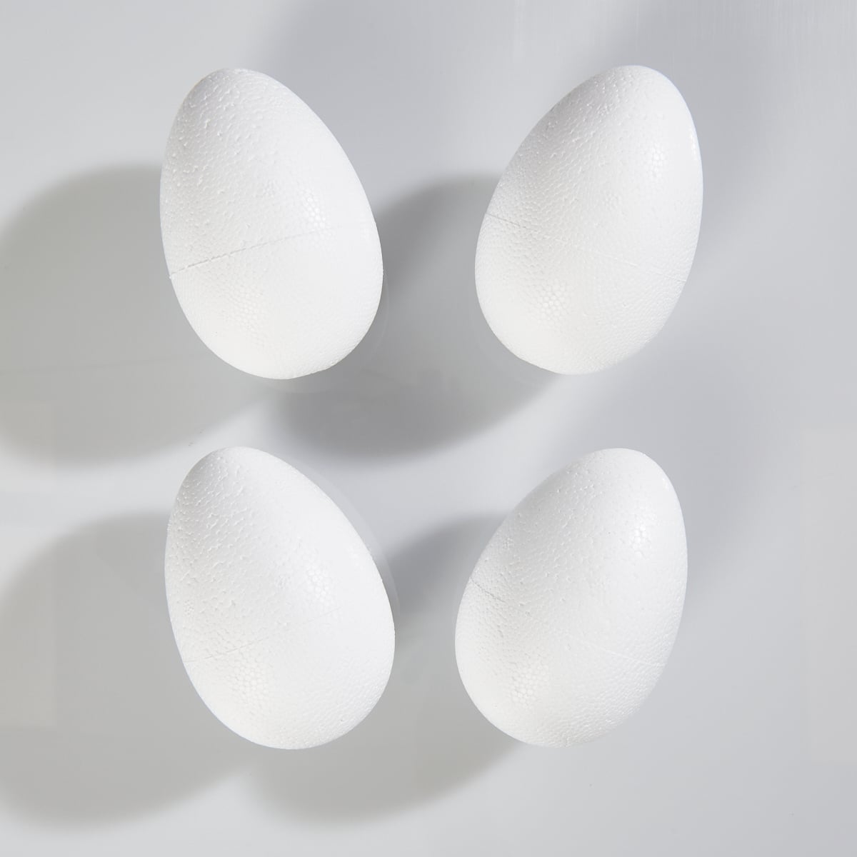 Lot De 5 œufs En Mousse Polystyrène Blanc 12 Cm – Déco Pâques, Loisirs Créatifs, Bricolage Enfants – Non Finis à Personnaliser