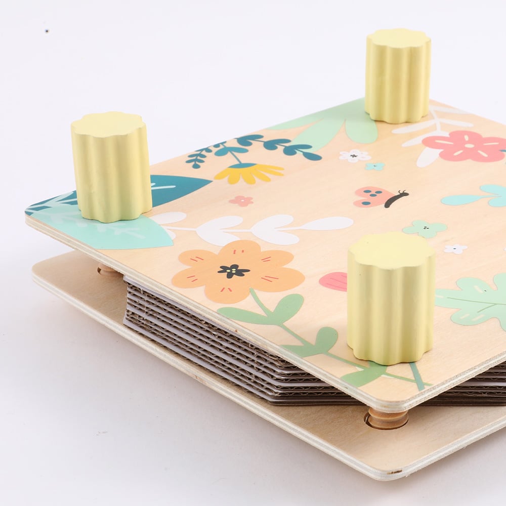 Kimimara Presse à Fleurs En Bois 28x18 Cm – Kit DIY Pour Sécher Plantes, Réutilisable – Cadeau Pour Jardiniers