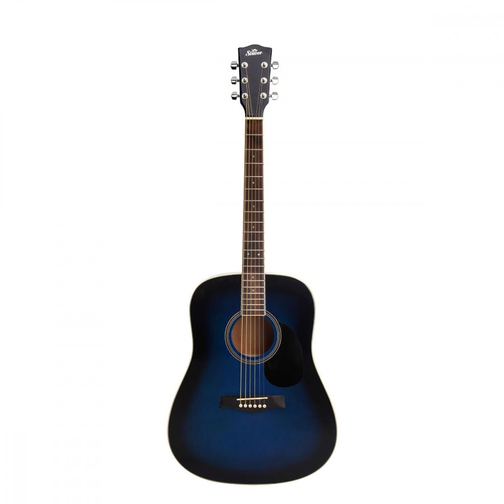 Guitare Acoustique 21 Pouces En Bois Pour Enfant – Instrument Portable Pour Débutants, Bleu – Cadeau Musical Garçon Et Fille