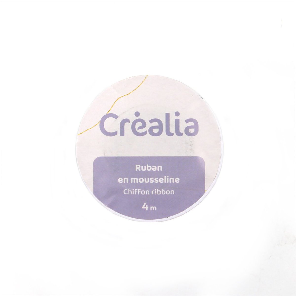 Ruban En Mousseline Vert Sauge – 4 M – Collection Mariage « Rustic Wedding » – Créalia