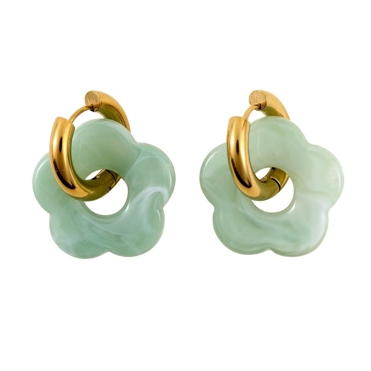 Connecteurs Boucles D'Oreilles Fleurs DIY – 6 Pièces – Fait Main