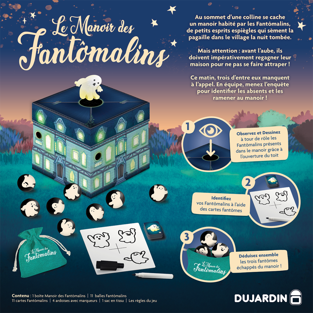 Jeu De Société Fantômes - Schmidt International - Édition Vintage Complète