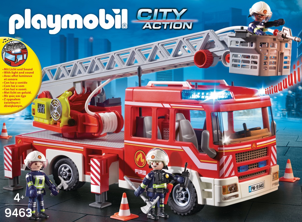 Camion De Pompier Avec Echelle - Playmobil - Petit Ange Ennasr