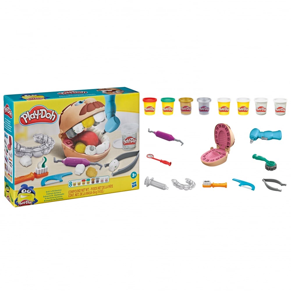 Play-Doh Dr Rigolos Sourires – Coffret Pâte à Modeler – Jeu De Dentiste Créatif