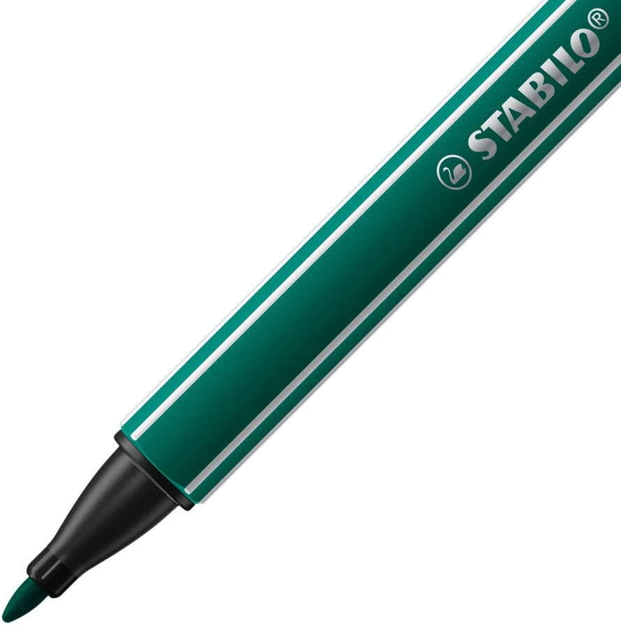 STABILO PointMax : Stylo Feutre Noir à Pointe Moyenne (0,8 Mm) - Parfait Pour écrire Et Dessiner