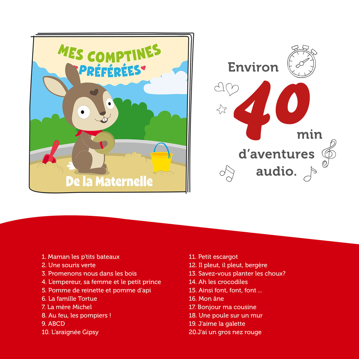 Tonies Figurine Mes Comptines En Anglais - Personnage Chansons Pour Toniebox - Apprentissage Ludique Dès 3 Ans