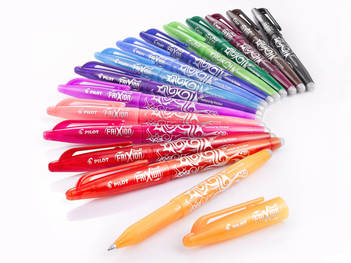 Stylos Pilot Frixion 0,7 Mm – Rétractables Avec Gomme – Encre Effaçable Par Frottement Ou Chaleur – Lot Avec 3 Recharges – Idéal Pour Écriture Et Artisanat