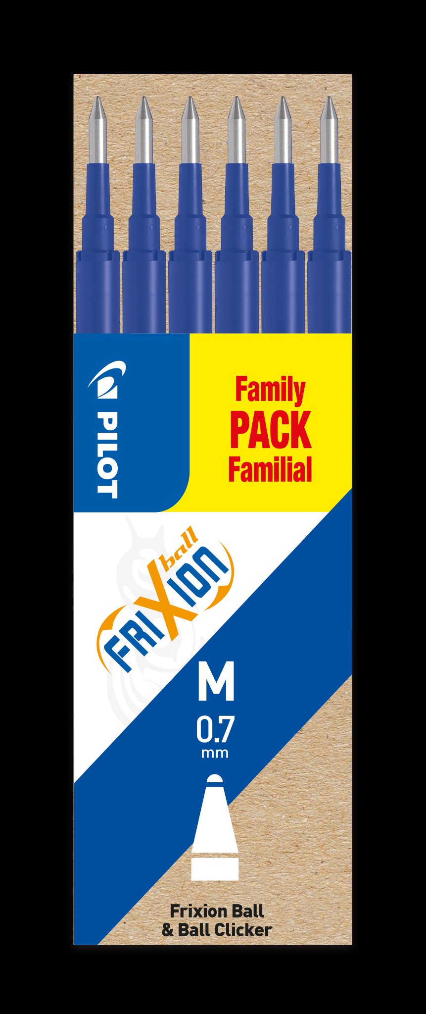 15 Recharges Effaçables Pilot 0,5 Mm Bleu - Encre Thermique, Jusqu'à 400 M D'écriture, Compatible Stylos Rétractables Pilot