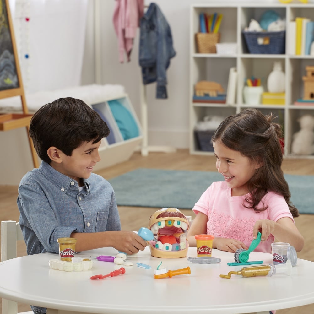 Play-Doh Dr Rigolos Sourires – Coffret Pâte à Modeler – Jeu De Dentiste Créatif
