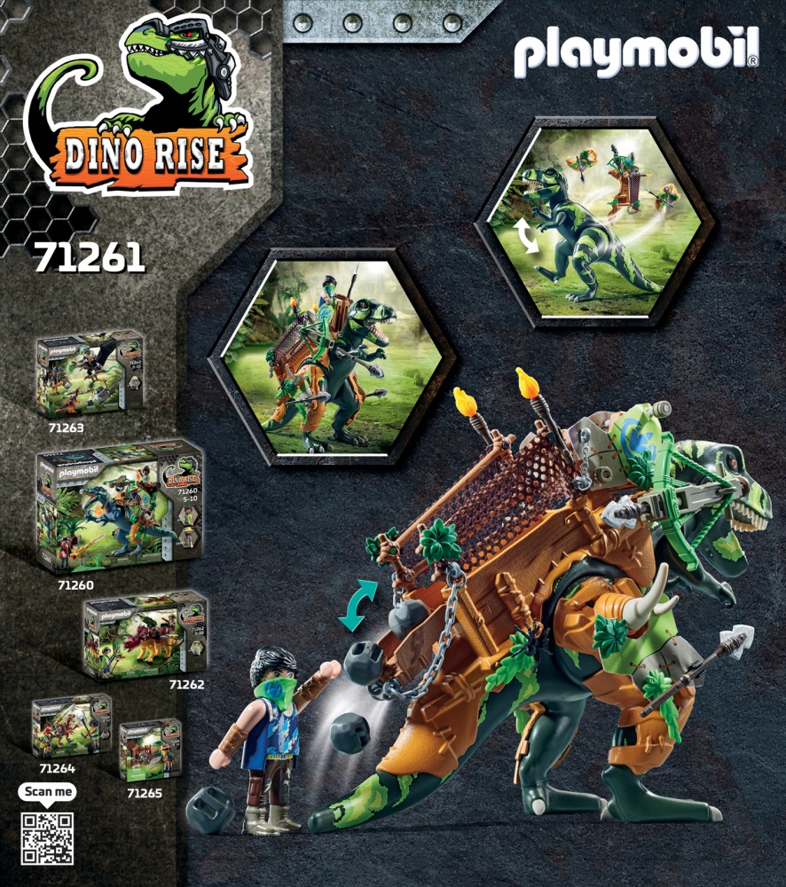 PLAYMOBIL - Dinos - Campement des Explorateurs Avec Tyrannosaure