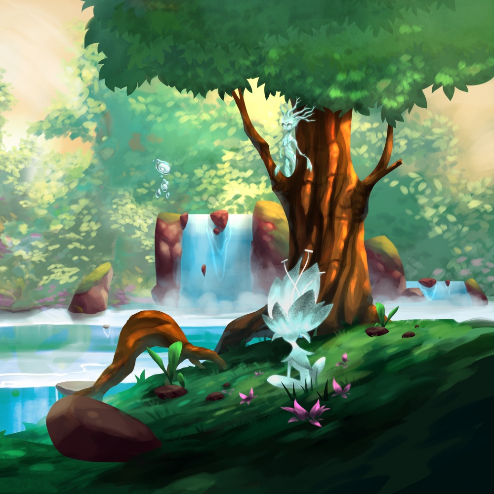 Living Forest : Kodama – Extension Jeu De Société, Solo Inclus, 22 Cartes