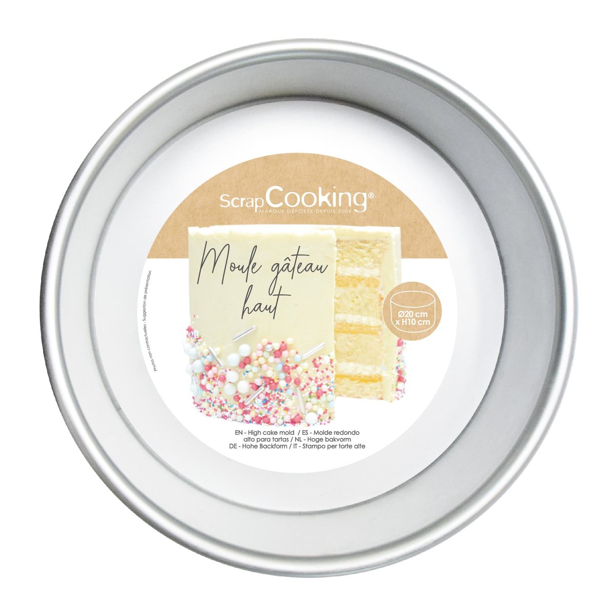 Moule à Tarte Manuel - 3 Formes (rond, Demi-cercle, Rectangle) - Pour Pâte à Biscuits, Gâteaux, Fondants