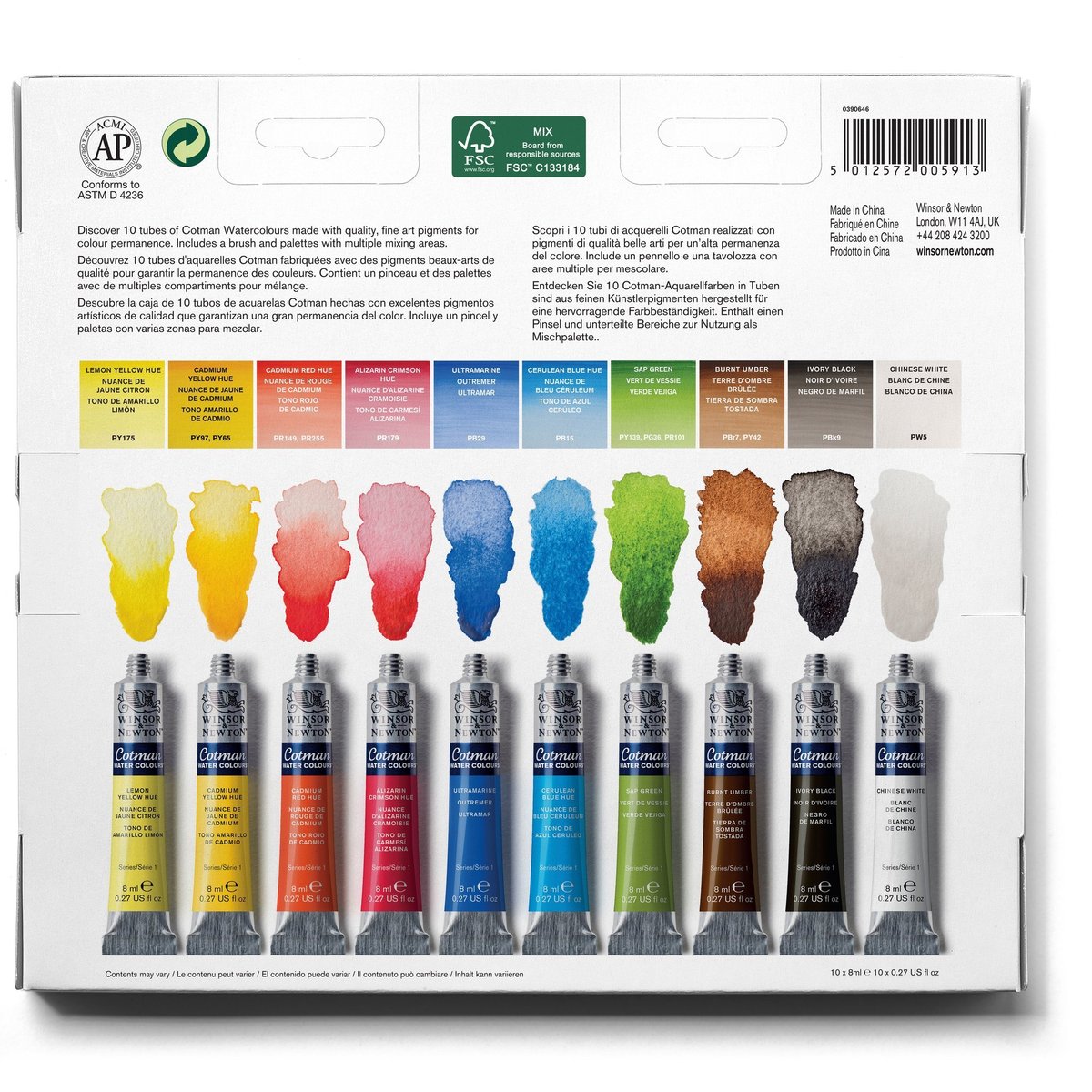 Ensemble De Peinture Acrylique Set Kit, 24 Couleurs Vives Pour Artistes, Enfants, Étudiants, Adultes, Débutants, Travaux Manuels, Toile, Céramique, Bois, Tissu, Roche, Verre, Fournitures De Peinture