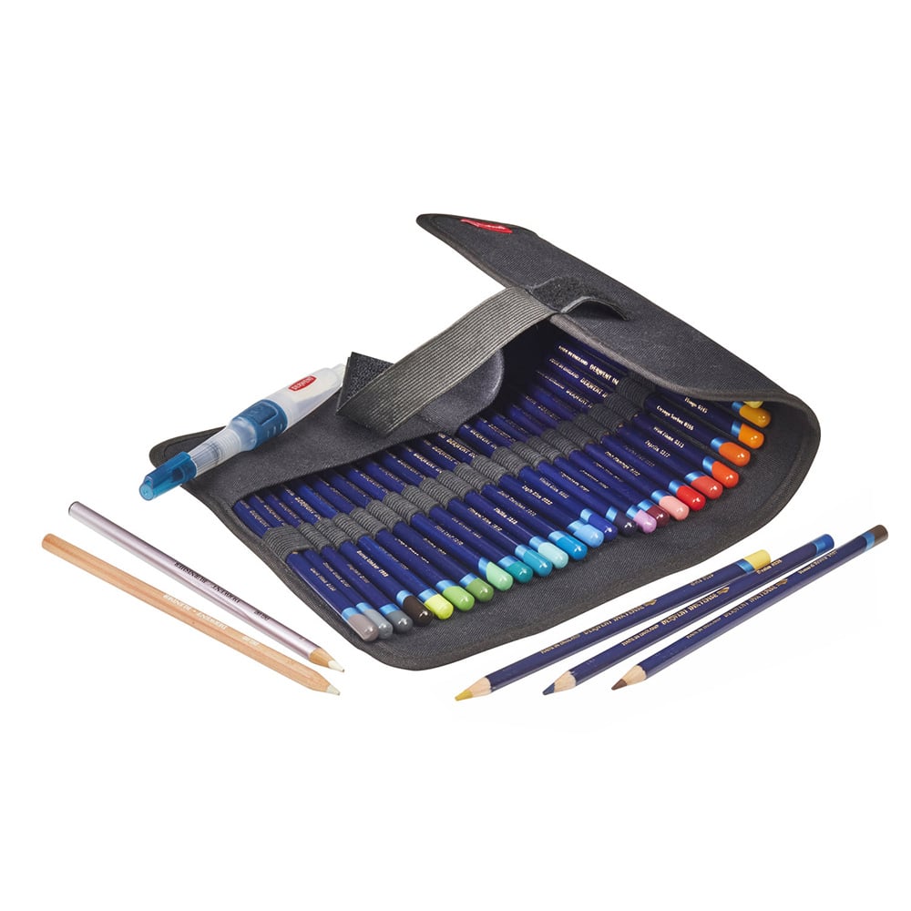 SUMTree Trousse 160 Trous Crayons De Couleur – Étui Organisateur 4 Couches Pour Artistes & Dessinateurs (Bleu Foncé)