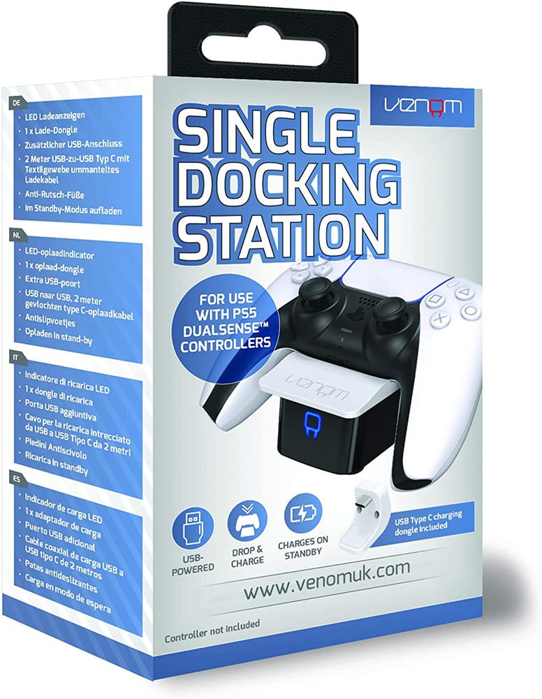 OIVO Station de charge PS5 – Chargeur rapide 2H pour manette PlayStation 5 DualSense, mise à niveau de la station de charge avec 2 types de câble pour manettes doubles OIVO Station de charge PS5 – Chargeur rapide 2H pour manette PlayStation 5 DualSense, mise à niveau de la station de charge avec 2 types de câble pour manettes doubles