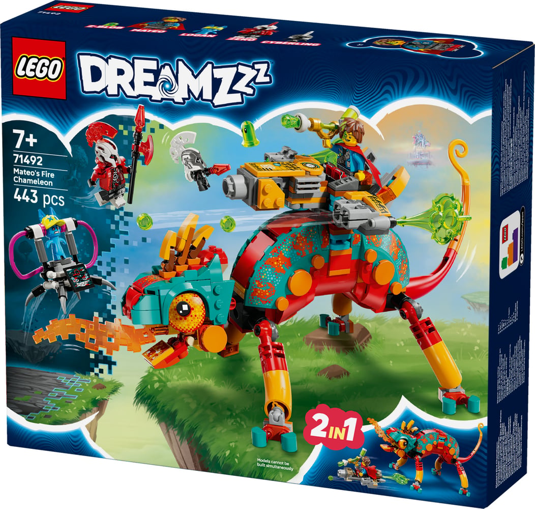 LEGO® 71492 - Le caméléon cracheur de feu de Mateo - DREAMZzz