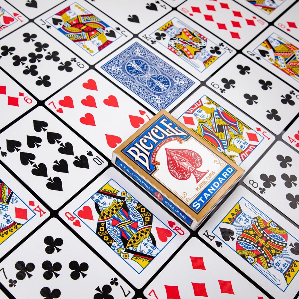 Lot de 2 jeux de cartes à jouer - Bicycle - Rider Back rouge et