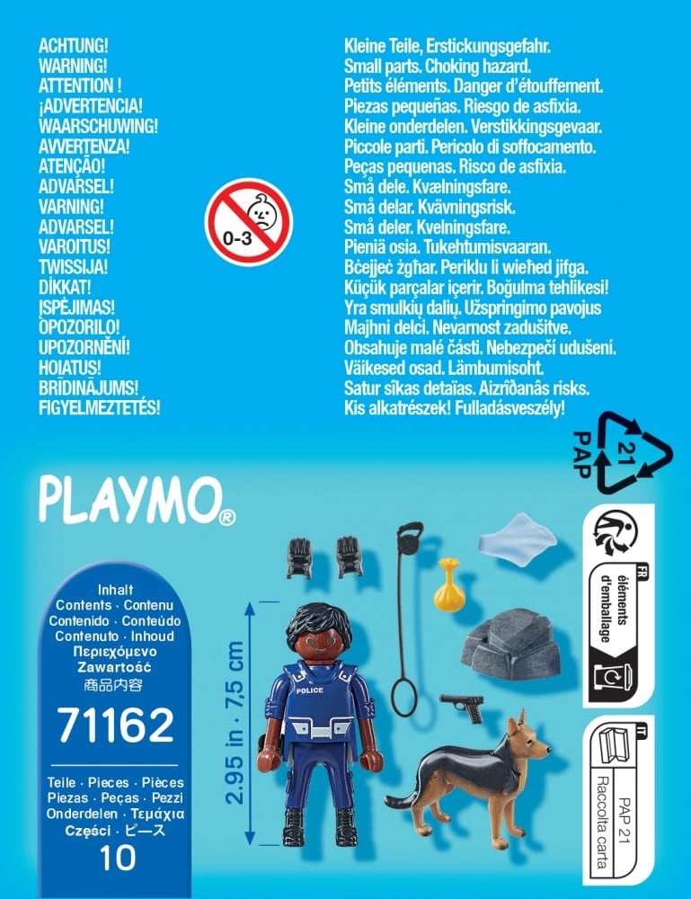 Panier à Chien Playmobil Bleu Clair - Accessoire Pour Figurines - Occasion